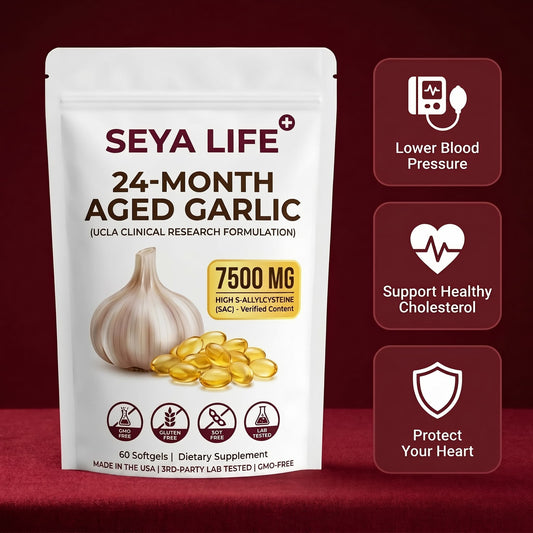 Seya Life™ 24-Month Aged Garlic Extract (UCLA Clinical Formula)