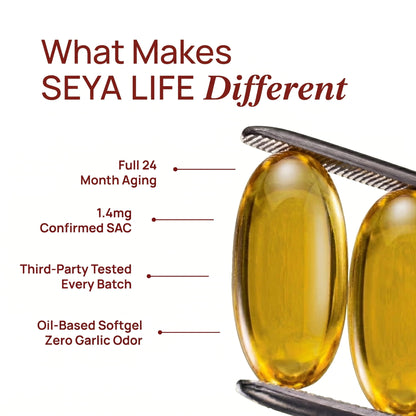 Seya Life™ 24-Month Aged Garlic Extract (UCLA Clinical Formula)